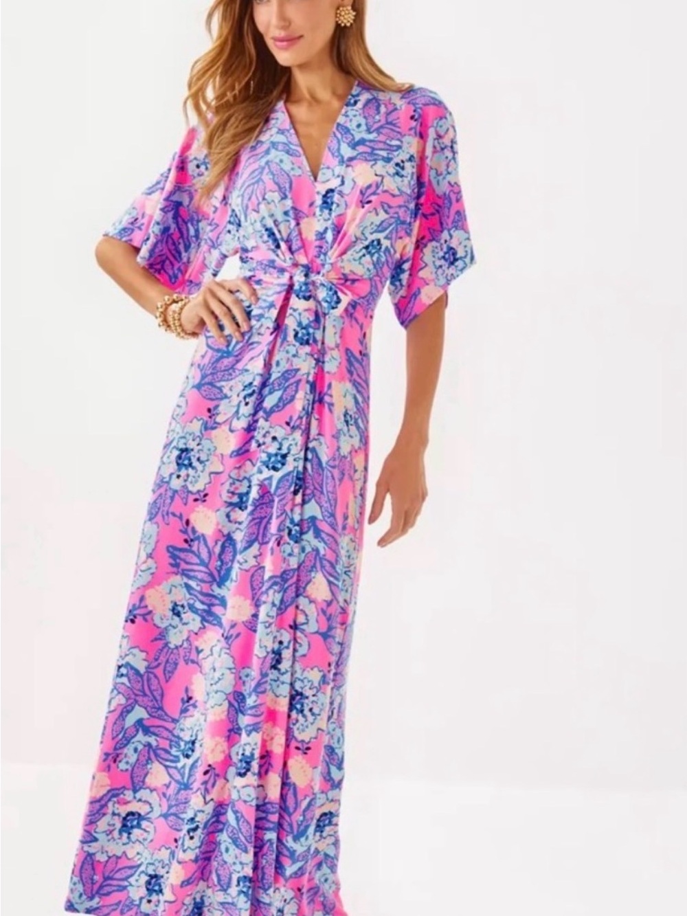 Lilly Pulitzer Wisteria Maxi Dress in Multi Totally Koalafied - New Size 4.